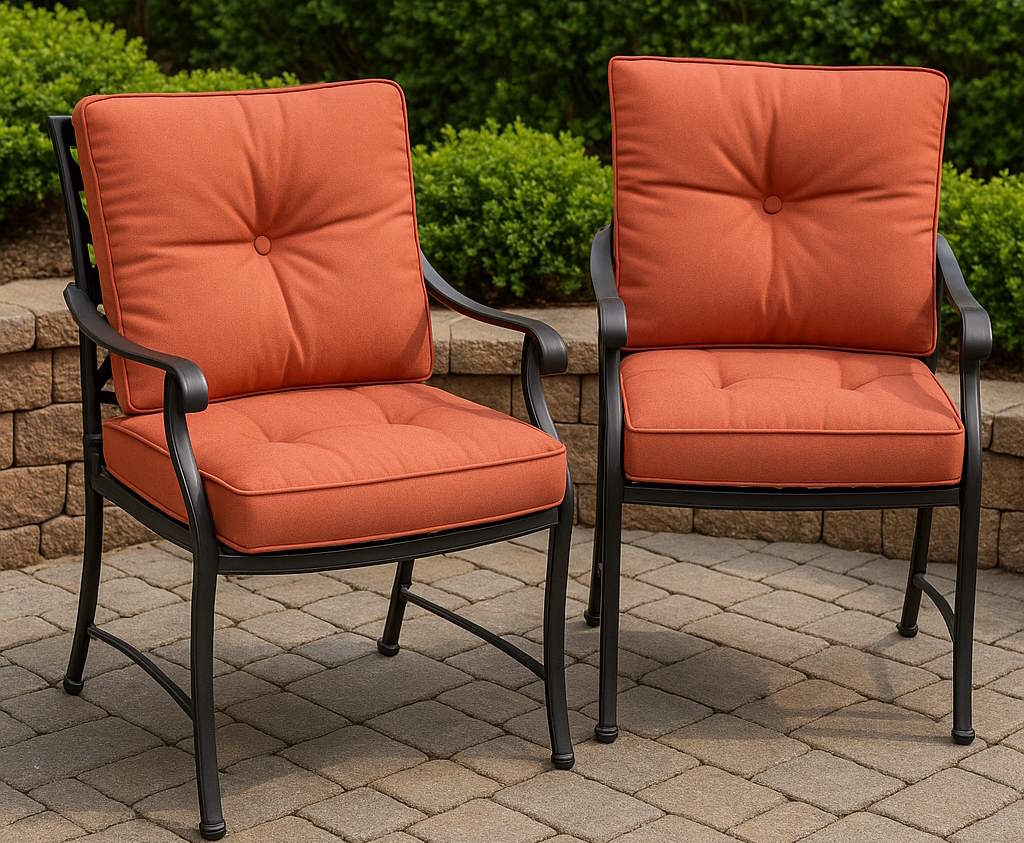 Пошив сидушек со спинкой на кованые стулья на заказ Пошив сидушек со спинкой на кованые стулья на заказ